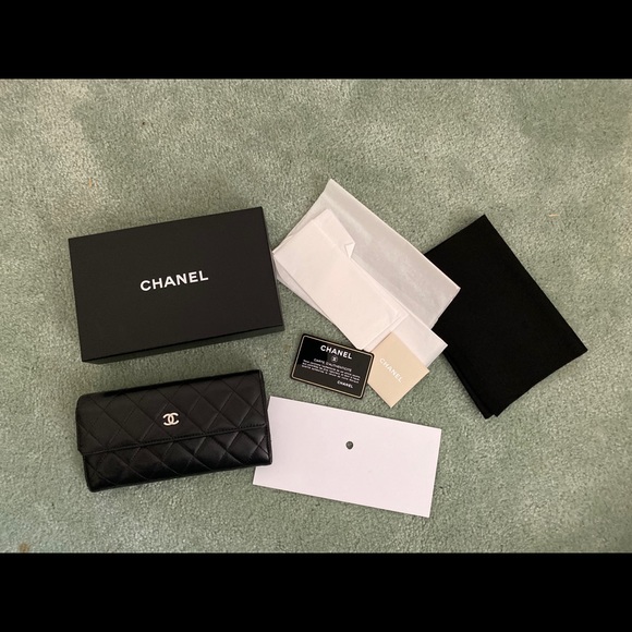 CHANEL Handbags - CHANEL Classic Flap Black Continental Wallet
